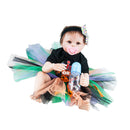 Huggable Silicone 22inch Reborn Baby Unisex Doll Rooted Pure Mohair Hair Newborn Toddler with Magnetic Pacifier and Nursing Bottle