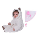 Real Life 22inch Reborn Awake Baby Doll Girl Boy Newborn Size Fake Toddler Doll Â– Hand Rooted Mohair Hair and Hand-drawn Nails