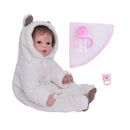 Real Life 22inch Reborn Awake Baby Doll Girl Boy Newborn Size Fake Toddler Doll Â– Hand Rooted Mohair Hair and Hand-drawn Nails