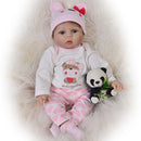 55m Soft Silicone Handcraft Newborn Baby Dolls Realistic Looking Reborn Doll Baby Toddler Kids Gift