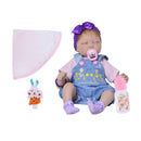 Real Touch 22inch Reborn Doll Half Silicone Newborn Baby Doll Kids Sleeping Toy/Elderly People Accompany Toy/ChildrenÂ’s Clothes Model