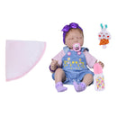 Real Touch 22inch Reborn Doll Half Silicone Newborn Baby Doll Kids Sleeping Toy/Elderly People Accompany Toy/ChildrenÂ’s Clothes Model