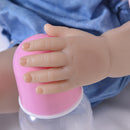 Real Touch 22inch Reborn Doll Half Silicone Newborn Baby Doll Kids Sleeping Toy/Elderly People Accompany Toy/ChildrenÂ’s Clothes Model