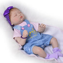 Real Touch 22inch Reborn Doll Half Silicone Newborn Baby Doll Kids Sleeping Toy/Elderly People Accompany Toy/ChildrenÂ’s Clothes Model