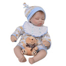 17inch Newborn Baby Doll in Clothes Sleeping Soft Touch Vinyl Head Limbs Reborn Boy Doll Christmas Gifts