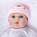 22 inch Newborn Doll Handmade Silicone Reborn Doll Baby Adorable Lifelike Vinyl Doll & Magnetic Pacifier Girl Kids Lover
