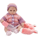Lovely 17inch Realistic Reborn Doll Native American Newborn Infant Baby Doll Mold With Outfits and Pacifier Nursing Accessories