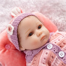 Lovely 17inch Realistic Reborn Doll Native American Newborn Infant Baby Doll Mold With Outfits and Pacifier Nursing Accessories