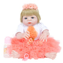 Reborn Baby Girl Dolls 22inch Cute Realistic Soft Silicone Dolls Newborn Baby Dolls with Clothes