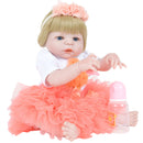 Reborn Baby Girl Dolls 22inch Cute Realistic Soft Silicone Dolls Newborn Baby Dolls with Clothes