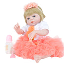 Reborn Baby Girl Dolls 22inch Cute Realistic Soft Silicone Dolls Newborn Baby Dolls with Clothes