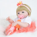 Reborn Baby Girl Dolls 22inch Cute Realistic Soft Silicone Dolls Newborn Baby Dolls with Clothes