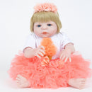 Reborn Baby Girl Dolls 22inch Cute Realistic Soft Silicone Dolls Newborn Baby Dolls with Clothes