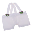 Lovely Shoulder Suspender Trousers Pants For 8inch Fashion Doll And Stuffed Filled Doll Dress-up Accessory White