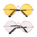 1/4 BJD Dolls Eyeglasses Sunglasses Eyewear for Salon Doll Golden Frame Vintage Style Accessories