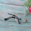 1/4 BJD Dolls Eyeglasses Sunglasses Eyewear for Salon Doll Golden Frame Vintage Style Accessories