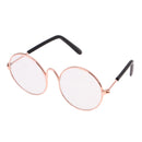 1/4 BJD Dolls Eyeglasses Sunglasses Eyewear for Salon Doll Golden Frame Vintage Style Accessories