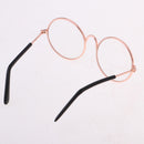 1/4 BJD Dolls Eyeglasses Sunglasses Eyewear for Salon Doll Golden Frame Vintage Style Accessories