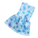 New Dolls Clothing Outfit Butterfly Dress Casual Dresses for 18inch American Girl Doll Blue