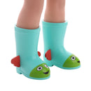 Fashion Plats Boots Doll Shoes for 18inch American Girl Doll Accs Toys Green