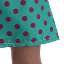 Fashion Frock Skirt Dolls Clothing Polka Dot Dress for 18inch American Girl Dolll Green