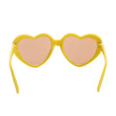 Fashion Handmade 18inch Doll Heart Shaped Sunglasses Eyewear, For American Girl Dolls Clothing Accessory Yellow Frames