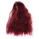 Hair Wig Centre Parting Hair Accessories for BJD MSD DOD Dollfie Doll Not for Human Burgundy