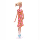 Handmade 12inch Fashion Girl Doll Casual Outfits Cartoon Printed Dress Clothes for Monster High School Girl Doll Clothing