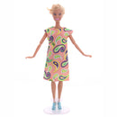 Handmade 12inch Fashion Girl Doll Casual Outfits Printed Dress Clothes for Monster High School Girl Doll Clothing