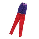 Handmade 12inch Fashion Girl Doll Outfits Tops Vest T-shirt & Trousers Pants for Monster High School Girl Doll Clothing