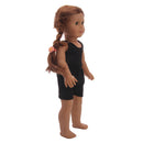 Black Vest Top Pants Suit for 18 inch American Girl Our Generation Dolls Casual Clothes