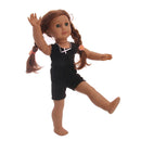 Black Vest Top Pants Suit for 18 inch American Girl Our Generation Dolls Casual Clothes