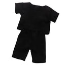 Black T-Shirt Top Pants Suit for 18 inch American Girl Our Generation Journey Dolls Casual Clothes