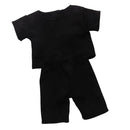 Black T-Shirt Top Pants Suit for 18 inch American Girl Our Generation Journey Dolls Casual Clothes
