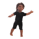 Black T-Shirt Top Pants Suit for 18 inch American Girl Our Generation Journey Dolls Casual Clothes