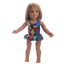 Stylish Colorful Swimsuit Dancing Dress for 18inch American Girl Our Generation My Life Dolls