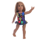 Stylish Colorful Swimsuit Dancing Dress for 18inch American Girl Our Generation My Life Dolls