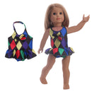 Stylish Colorful Swimsuit Dancing Dress for 18inch American Girl Our Generation My Life Dolls