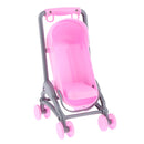 Miniature Plastic Doll Stroller Trolley Nursery Play Toy Simulation Dolls Furniture Toy Baby Carriage Model Pretend Play Toy