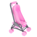 Miniature Plastic Doll Stroller Trolley Nursery Play Toy Simulation Dolls Furniture Toy Baby Carriage Model Pretend Play Toy