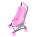 Miniature Plastic Doll Stroller Trolley Nursery Play Toy Simulation Dolls Furniture Toy Baby Carriage Model Pretend Play Toy