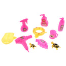 Simulation Pretend Play Bath Toys Fashion Doll Bathroom Furniture Set Baby Bathtub Furniture Toy for Monster High Shool Doll