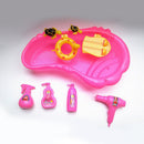Simulation Pretend Play Bath Toys Fashion Doll Bathroom Furniture Set Baby Bathtub Furniture Toy for Monster High Shool Doll