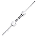 380mm Carbon Steel Linear Rail + 2x 24mm LM8UU Linear Bearing + 2x SCS8UU Slider Kit For 3D Printer