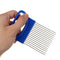 Stainless Steel onion Slicers Safe Fork Kitchen Tool Tomato Onion Vegetables Slicer Cutting Aid Holder Guide Slicing Vegetable Cutter
