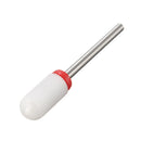 Electric White Ceramic Nail Drill Bit Manicure Machine Tool Smooth File Polish 3/32