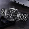 STRYVE S9601 Luminous Display Fashion Stainless Steel Strap Zinc Alloy Case 24hours Display Men Quartz Watch