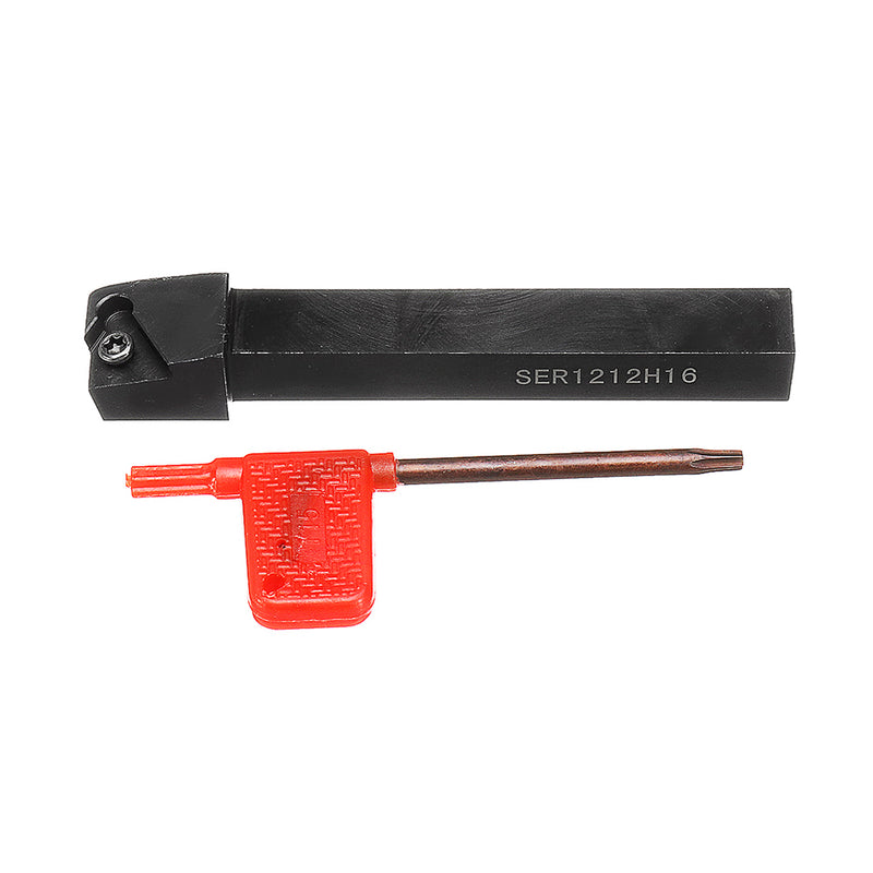 SER1212H16 External Thread Turning Tool Holder 12x100mm Lathe Boring Bar For 16ER AG60 Inserts