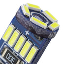 AUDEW 10PCS 4014 SMD T10 W5W LED Side Wedge Marker Lights CANBUS Error Free 12V 6712K White