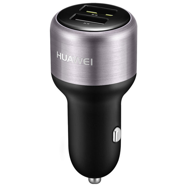Original Huawei 2.4A Dual USB Port Type-C Fast Chargeing Car Charger For iPhone X XS HUAWEI P30 Mate20 XIAOMI MI9 S10 S10+